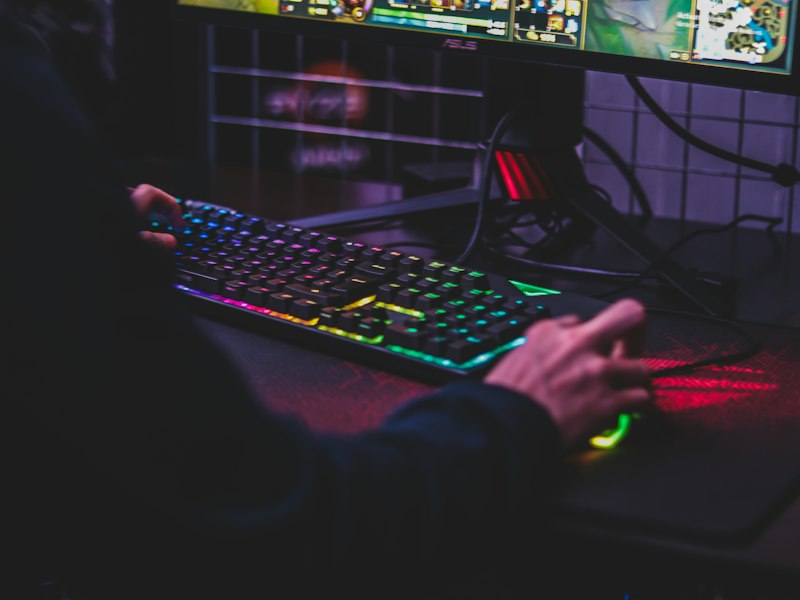 Neon-lit PC battlestations